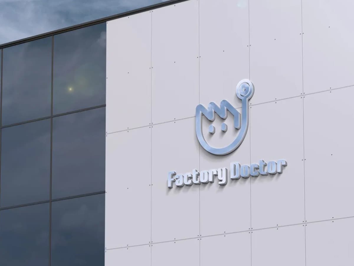 Factory Doctor 산업 브랜드 로고 디자인 브랜딩 포트폴리오
