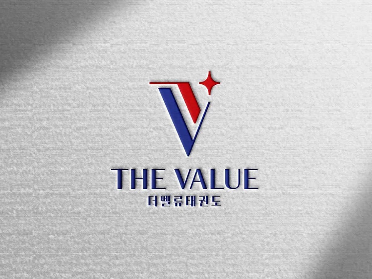 더벨류태권도 브랜드 로고 디자인 브랜딩 포트폴리오