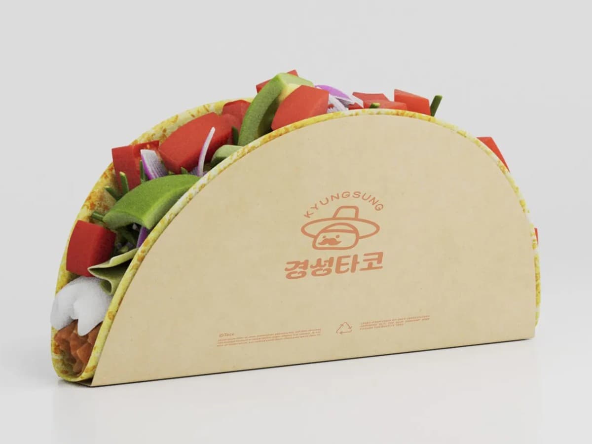 경성타코 패키지형 브랜드 로고 디자인 브랜딩 포트폴리오